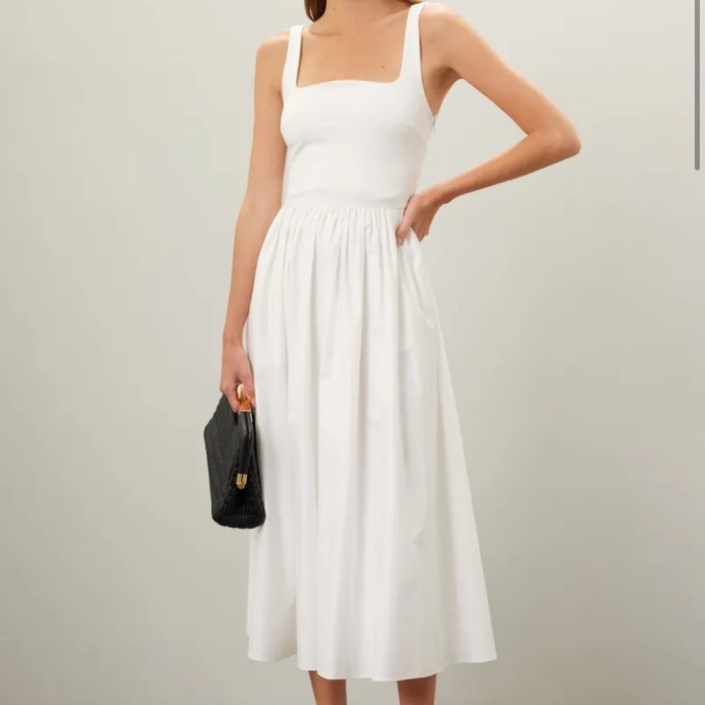 Rue Sophie Eli white midi Dress Size XS